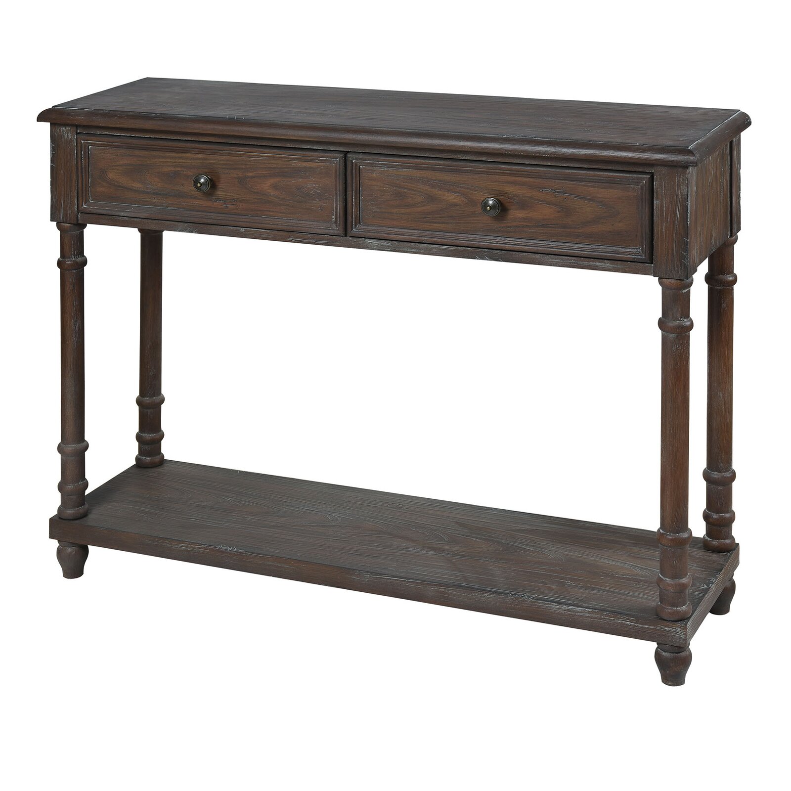 Gracie Oaks Pangle 42" Solid Wood Console Table